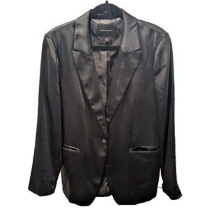 Banana Republic Factory black satin blazer 14